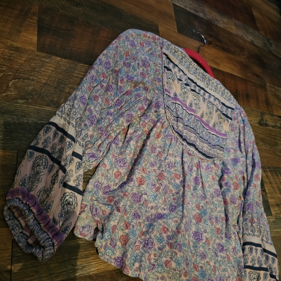 Lucky Brand Floral Blouse - Multicolor - Picture 4 of 5